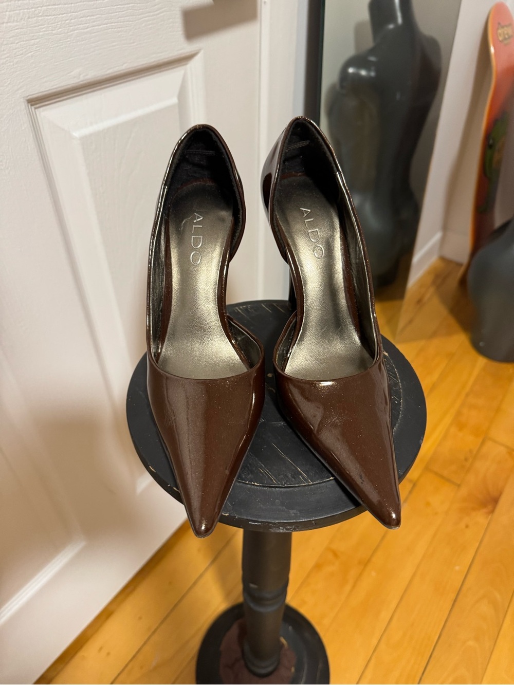 Aldo Brown Pointed Toe Pumps